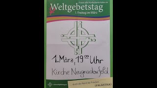 Weltgebetstag der Frauen am 1 März 2024 im Kirchsaal der Herrnhuter Brüdergemeine Neugnadenfeld [upl. by Vareck132]