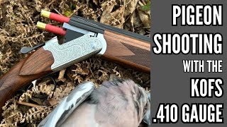 PIGEON SHOOTING  FLIGHT LINE  KOFS 410 GAUGE  MY FIRST PIGEON  PEST CONTROL [upl. by Otto]