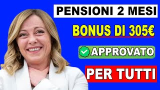 Confermati oggi 👉 PENSIONI 2 MESI BONUS 155€ 150€ E NUOVO AUMENTO AGOSTO CON PAGAMENTO PER TUTTI💰 [upl. by Enilamme]