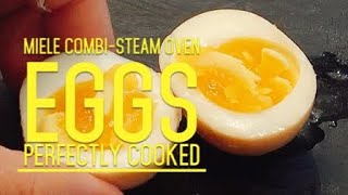 How to Steam perfect egg  Miele Steam Oven [upl. by Nodnelg]