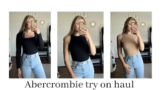 abercrombie try on haul 2021  aritzia bodysuit dupes [upl. by Ltsyrk]