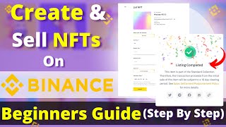 How to Create amp Sell NFTs On Binance  StepbyStep Guide For Beginners HINDI 2023  NO GAS FEE [upl. by Ahseinet]