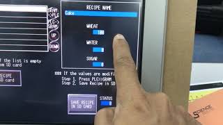 Proface Filling Data Recipe demo [upl. by Picardi]