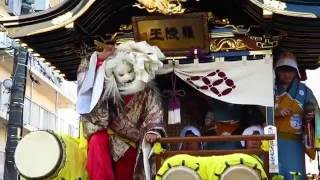 平成28年 川越祭り 仲町羅陵王の山車 連雀町 道灌の山車 Kawagoe Festival [upl. by Lraep]