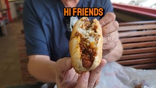 The Ultimate Comfort food Chili Dog at Wienerschnitzel [upl. by Lewak]