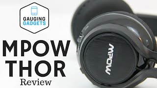 Mpow Thor Bluetooth Headphones Review  Foldable Over Ear Headset [upl. by Ramyaj]