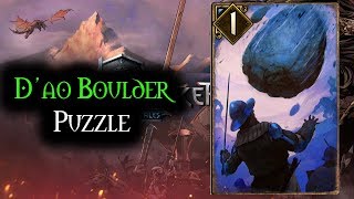 Dao  Second Boulder Puzzle  Thronebreaker The Witcher Tales [upl. by Enelcaj]