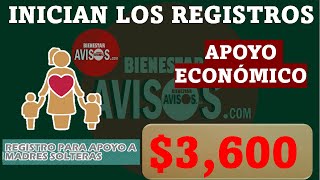 🤑🚨💵¡¡Regristro para apoyo 3600 a madres solteras🤑🚨💵 Registrate [upl. by Nedda]