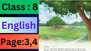 Class 8 English Book Page 3 4 অষ্টম শ্রেণীর ইংলিশ বই সমাধান ২০২৪ Page 3 4 [upl. by Reave370]