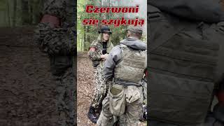 Deszcz pada czerwoni się szykują a Kromek GŁASZCZE GRZYBY Oo shotrs airsoft [upl. by Odiug]