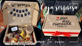 DIY ♡ Caja Sorpresa Regalo Para Tu Novio  Erandy Paz [upl. by Suirtemed]