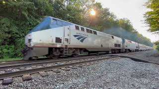 Amtrak 93 leads P448 [upl. by Airebma]