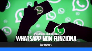 Come capire da cosa dipende se WhatsApp non funziona [upl. by Ynotna]