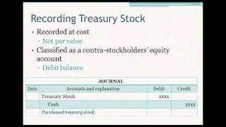 105 Treasury Stock [upl. by Ycnalc222]