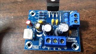 LM1875 IC audio amplifier board kit test and review [upl. by Craw]