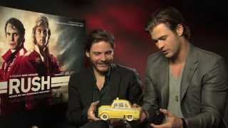 Daniel Brühl And Chris Hemsworth Vs Empires Rush Quiz  Empire Magazine [upl. by Aveneg]