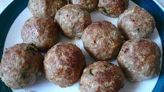 Receta de las Albondigas Italianas para hacer pasta spaguetti [upl. by Jerrie499]