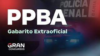 Concurso Polícia Penal BA Gabarito Extraoficial [upl. by Finbur]