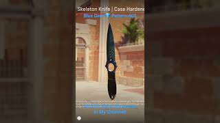 Skeleton Knife  Case Hardened Blue Gem in Counter Strike 2 🔫🔥cs2 counterstrike2 csgo skin [upl. by Lammaj]