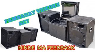 KARAOKE SET ASSEMBLY 3WAY SIZE15 w DIVIDING NETWORK 600WTS POWERED BY CROWN AND SAKURA 735 [upl. by Merat562]