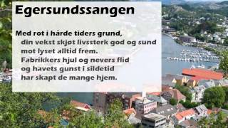 Egersundssangen Med tekst [upl. by Gilbart]