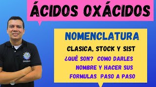 NOMENCLATURA DE ÁCIDOS OXACIDOS [upl. by Leirrad777]