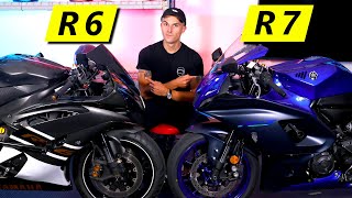 Yamaha R6 vs R7  FULL COMPARISON Unworthy Successor [upl. by Calv]