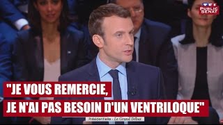 Macron à Le Pen  « je vous remercie je nai pas besoin dun ventriloque » [upl. by Neirod]