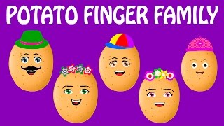 Potato Finger Family Nursery Rhymes for Children Potato Finger Family Song [upl. by Ainer807]