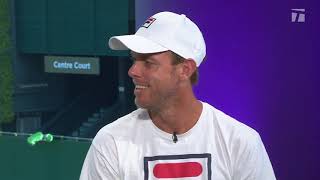 Sam Querrey 2019 Wimbledon Second Round Win Tennis Channel Interview [upl. by Irrol]