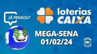 Resultado da MegaSena  Concurso nº 2683  01022024 [upl. by Yerak730]