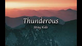 Stray Kids  Thunderous Lyrics English translation lyrical store [upl. by Ahseyn]