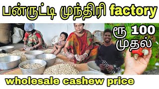 பன்ருட்டி முந்திரி factory tourlow price cashew for sale cashew cashewsalesinpantruti bestcashew [upl. by Aiem]