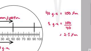 Eye piece graticule and stage micrometer part 2 past papers  AS Level Biology [upl. by Norbel938]