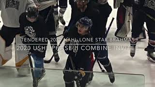 Tyler McNeil NAHL Lone Star Brahmas 2020 Main Camp amp AllStar Game Highlight Reel [upl. by Ggerc]