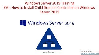 Windows Server 2019 Training 06  How to Install Child Domain Controller on Windows Server 2019 [upl. by Cohligan]