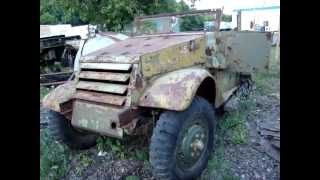 rare 1943 white m3 halftrack awaits restoration [upl. by Erej858]