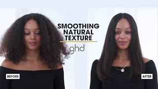 How to smooth naturally textured hair with the ghd glide✨ [upl. by Syd]