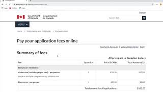 How to Pay Canada Visa Application and Biometric Fees Online [upl. by Adnarim745]