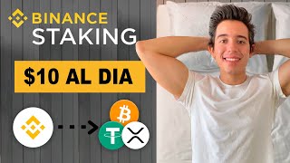 BINANCE STAKING 🔥 Como generar Ingresos Pasivos  Paso a Paso [upl. by Retsek376]