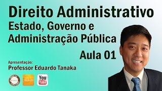 Direito Administrativo  Aula 01 Estado Governo e Administração Pública  Prof Eduardo Tanaka [upl. by Haman900]