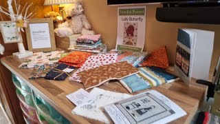 EP 72  QUILT SHOW HAUL quilting haul uttoxeter knittingpodcast craftypodcast [upl. by Celie]