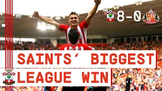 CLASSIC MATCH  Southampton beat Sunderland 80 for clubs biggest ever Premier League win [upl. by Kcaz345]