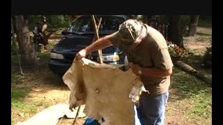 Make BUCKSKIN amp RAWHIDE  Video 1 of 2 [upl. by Irbua]