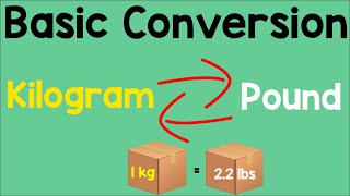 Converting Kilogram to Pound and Pound to Kilogram  Animation [upl. by Mata484]