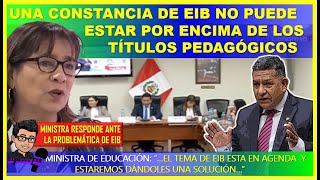 😱ATENCIÓN👉UNA CONSTANCIA DE EIB NO PUEDE ESTAR POR ENCIMA DE LOS TÍTULOS PEDAGÓGICOS [upl. by Dnalyag]