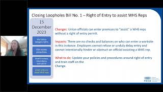 Changes to Closing Loopholes Bills Part 2 – What you need to know in NSW amp ACT [upl. by Ellehcer983]