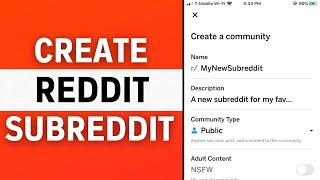 How to create Subreddit on Reddit [upl. by Lund33]