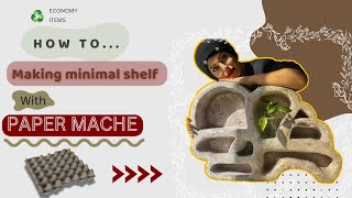 The best papier mache recipeMaking a decorative shelf with papier machepapier mache training [upl. by Marutani421]