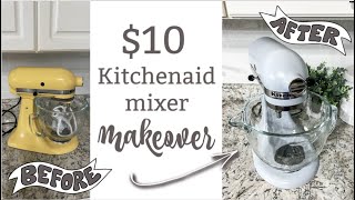 HOW TO PAINT YOUR KITCHENAID MIXER  10 KITCHENAID MAKEOVER [upl. by Amaris]